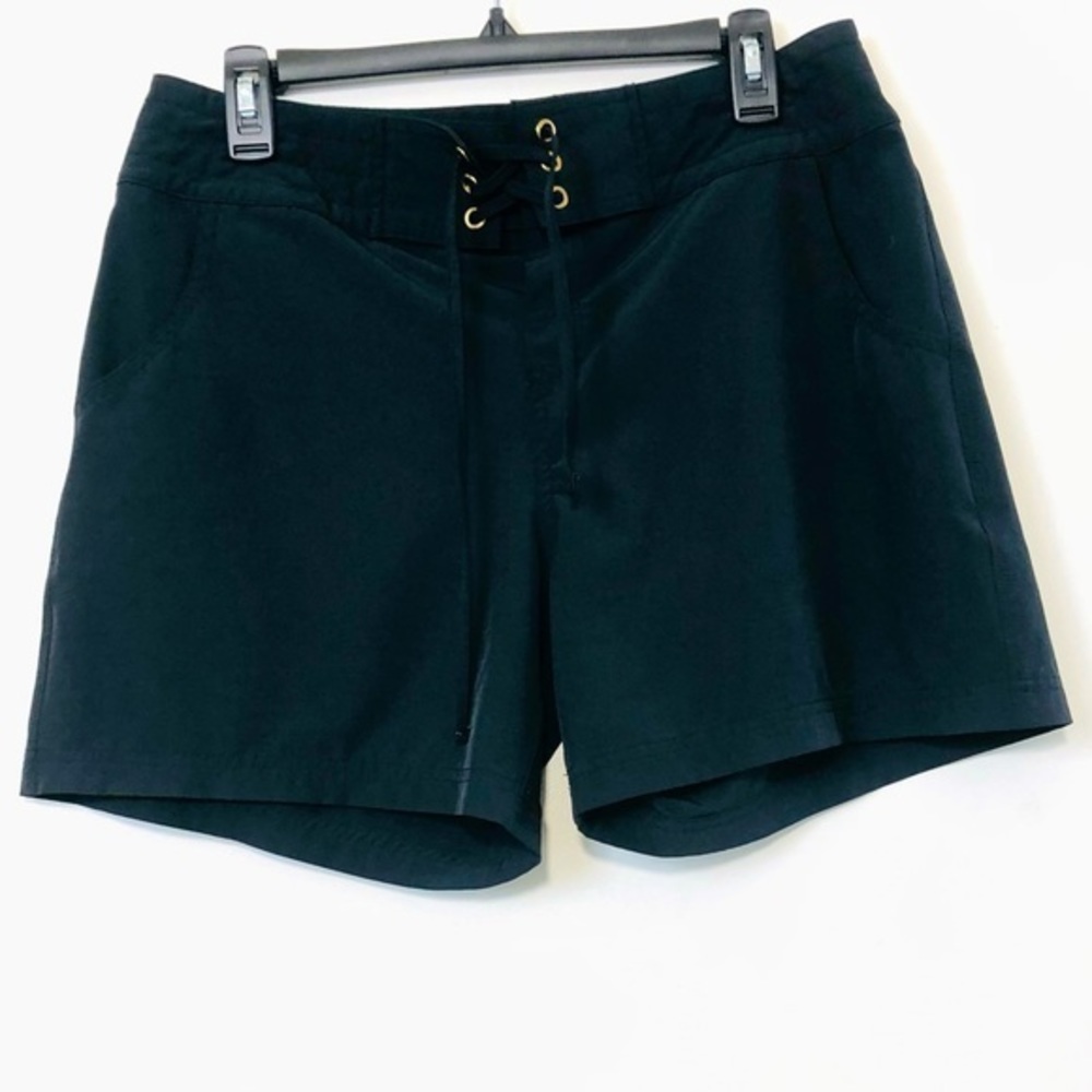 Sold LA BLANCA "All Board" 5-Inch Board Shorts- Black/Gold- Size Medium - Picture 6 of 9